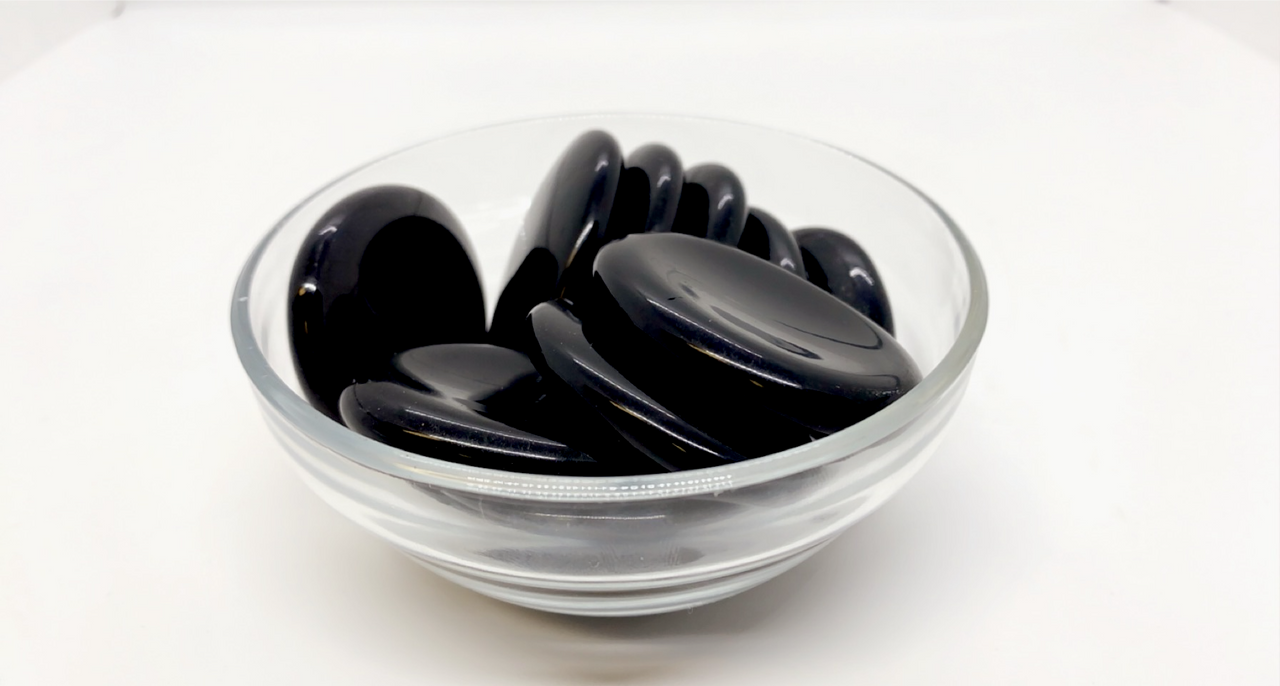 Black Obsidian Worry Stones